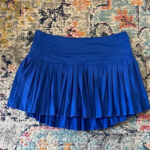 Goldhinge Blue Pleated Women's Skirt